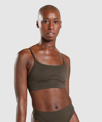 Gymshark Seamless Scoop Neck Bralette Dam Bruna | SE 3141FDN